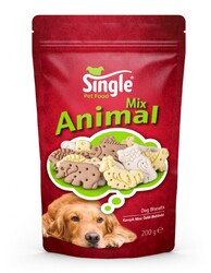 Single Animal Mix Köpek Bisküvi 200gr