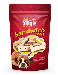 Single Sandwich  Bones Köpek Bisküvi  200gr