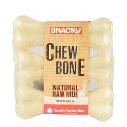 Snacky Beyaz Çiğneme Kemiği 10cm Üçlü 25-30gr