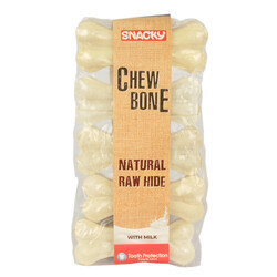 Snacky Beyaz  Çiğneme Kemiği 7,5cm Beşli  20-25gr