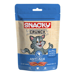 Snacky Kedi Crunch Ödül Anti-Age Yaşlanma Karşıtı Somonlu 60gr