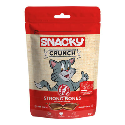 Snacky Kedi Crunch Ödül Strong Tavuk-Peynir 60gr - 1