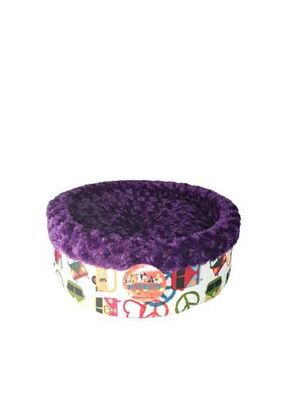 Spesyal Peluş Simit Yatak Mor 50x50x15cm - 1