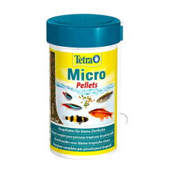 Tetra - Tetra Micro Pellets - Küçük Ağızlı Tropikal Balık Yemi 46g/100 ml