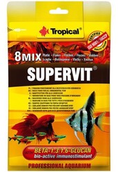 Tropical - 70401 Tropical Supervit 12gr 8 Çeşit Karışık Pul Yem 