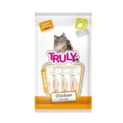 Truly Sıvı Kedi Ödülü Tavuk Biftek 5x14gr - 1