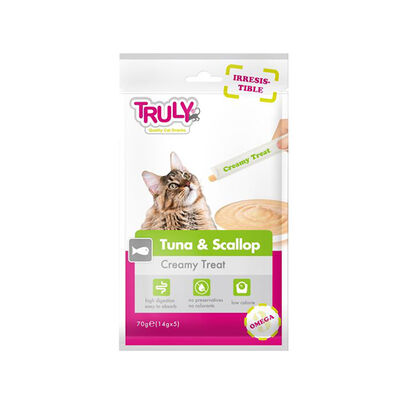 Truly Sıvı Kedi Ödülü Ton Balığı Deniztarağı Omega 5x14gr - 1