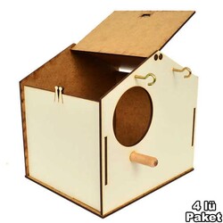 Pelagos - Üstten Açılır Lüx Beyaz Yuva Çatılı 4lü