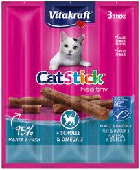 Vitakraft - Vitakraft Cat Stick Balık Omega3 3lü 18gr