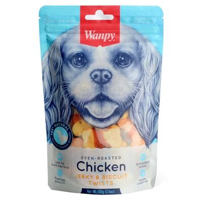Wanpy Köpek Ödülü Bisküvi Şeklinde Tavuklu Ödül Maması 100gr - 1
