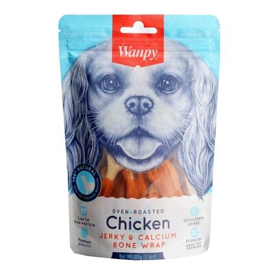 Wanpy Köpek Ödülü Gerçek Kalsiyumlu Tavuk 100gr - 1