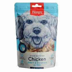 Wanpy Suşi Şeklinde Morina Balıklı Kavrulmuş Tavuk 100gr