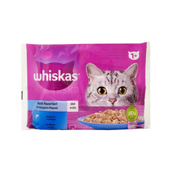 Whiskas - Whiskas Balık Favorileri Somonlu Ton Balıklı 85grx4 lü Paket 