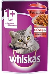 Whiskas Güveç Sığır Etli Jöleli Yetişkin Kedi Konservesi 85gr