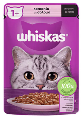 Whiskas Pouch Gravy Soslu Somonlu Kedi Maması 85 gr