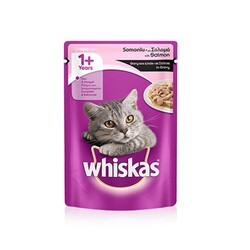 Whiskas - Whiskas Pouch Kedi Somon Balıklı Kedi Maması 100 g