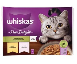 Whiskas - Whiskas Pouch Kedi Tavuklu Somonlu Dilimli Seçenekleri (4 lü Paket)