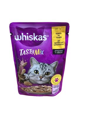 Whiskas TastyMix Pouch Gravy Soslu Kuzulu Hindili Kedi Maması 85 gr