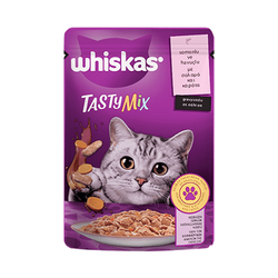 Whiskas - Whiskas TastyMix Pouch Gravy Soslu Somonlu Havuçlu Kedi Maması 85 gr