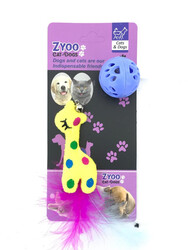 Zyoo 2li Oyuncak Işıklı Top ve Tüylü Zilli Zürafa - Thumbnail